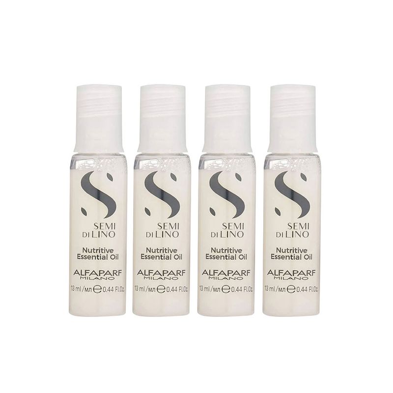 Kit-Alfaparf-Semi-Di-Lino-Nutritive-Essencial-Oil-Home-Care--Ampolas-13-ml-cada---4-Produtos