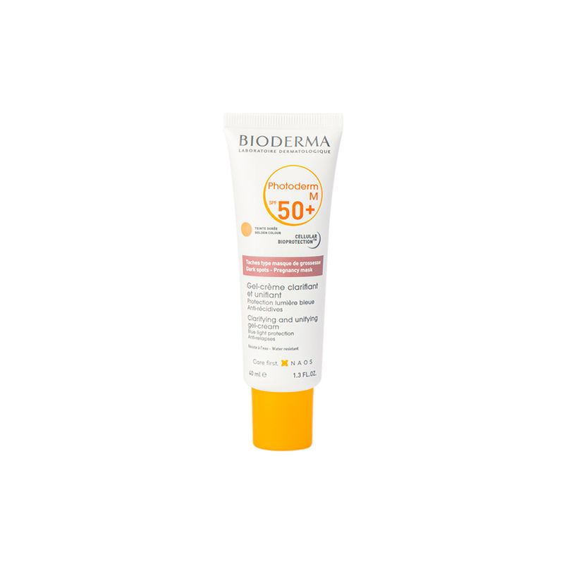 Protetor-Solar-Facial-Bioderma-Photoderm-M-Teinte-Doree-FPS-50--Dourado-40-ml