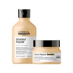 Kit-L-Oreal-Professionnel-Serie-Expert-Absolut-Repair-Gold-Quinoa---Shampoo-300-ml---Mascara-Golden-250-g