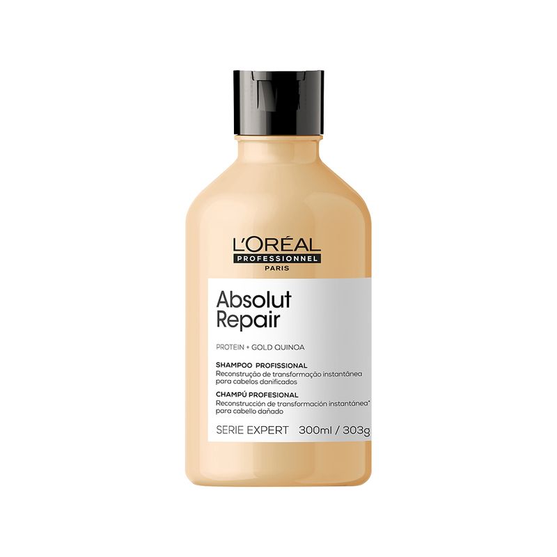Kit-L-Oreal-Professionnel-Serie-Expert-Absolut-Repair-Gold-Quinoa---Shampoo-300-ml---Mascara-Reparacao-250-g