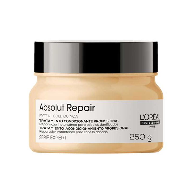 Kit-L-Oreal-Professionnel-Serie-Expert-Absolut-Repair-Gold-Quinoa---Shampoo-300-ml---Mascara-Reparacao-250-g