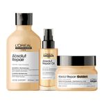 Kit-L-Oreal-Professionnel-Serie-Expert-Absolut-Repair-Gold-Quinoa---Shampoo-300-ml---Mascara-Golden-250-g---Serum-90-ml-
