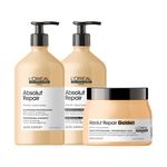 Kit-L-Oreal-Professionnel-Serie-Expert-Absolut-Repair-Gold-Quinoa---Shampoo-750-ml---Condicionador-750-ml---Mascara-Golden-500-g