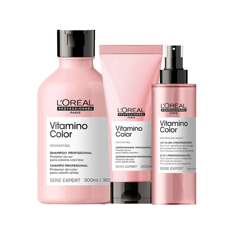 Kit-L-oreal-Professionnel-Serie-Expert-Vitamino-Color---Shampoo-300-ml---Condicionador-200-ml-----Leave-in-190-ml