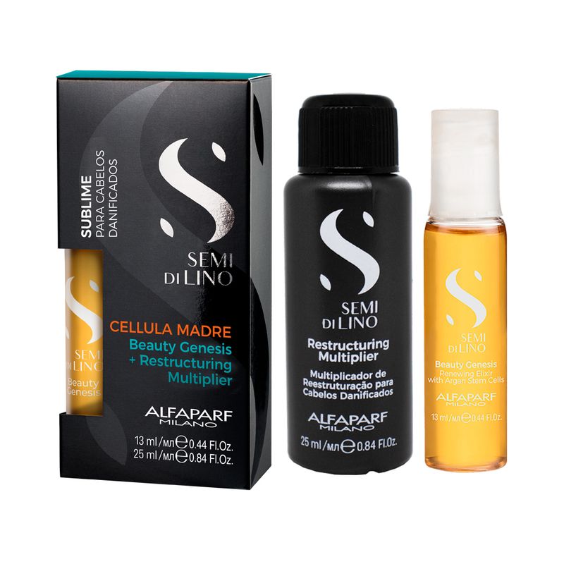 Kit-Alfaparf-Semi-Di-Lino-Sublime-Cellula-Madre-Beauty-Genesis---Restructuring-Multiplier---2-Produtos