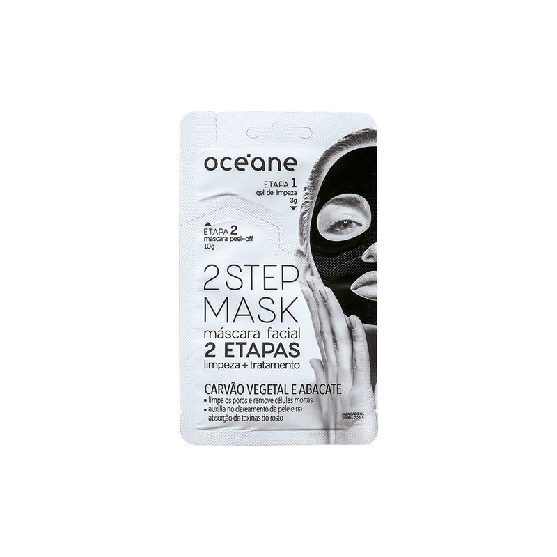 Mascara-Facial-de-Limpeza-2-em-1-em-Gel-de-Carvao-Vegetal-e-Abacate-Oceane-Dual-Step-13-g-