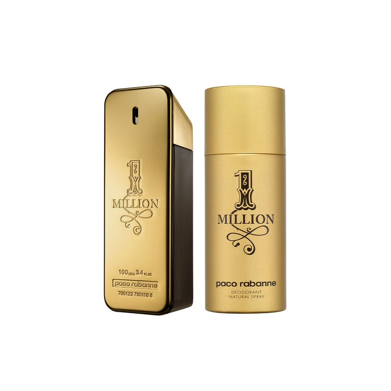 Kit-Perfume-Paco-Rabanne-1-Million-Masculino-Eau-de-Toilette-100-ml---Desodorante-150-ml