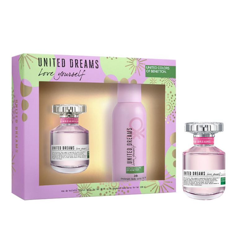 Kit-Perfume-Benetton-United-Dreams-Love-Yourself-Feminino-Eau-de-Toilette-80-ml--Desodorante-150-ml