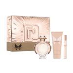 Kit-Perfume-Paco-Rabanne-Olympea-Feminino-Eau-de-Parfum-80-ml---Locao-Corporal-100-ml---Miniatura-10-ml
