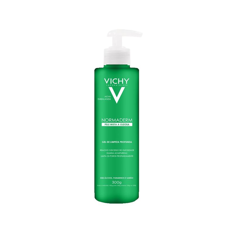 Gel-Facial-de-Limpeza-Profunda-Vichy-Normaderm-Pele-Mista-a-Oleosa-300-g