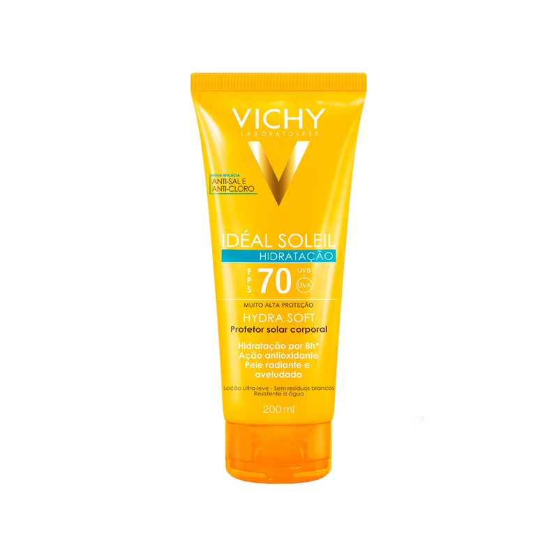 Protetor-Solar-Corporal-Vichy-Ideal-Soleil-Hydrasoft-FPS-70-200-ml