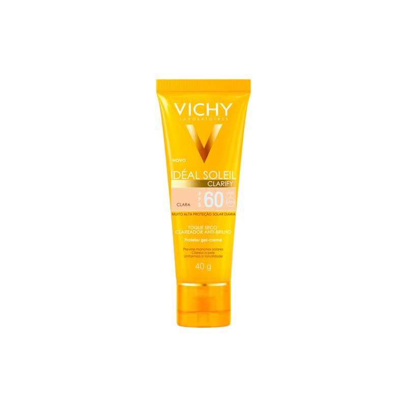 Protetor-Solar-Facial-Vichy-Ideal-Soleil-Clarify-FPS-60-Cor-Clara-40-g
