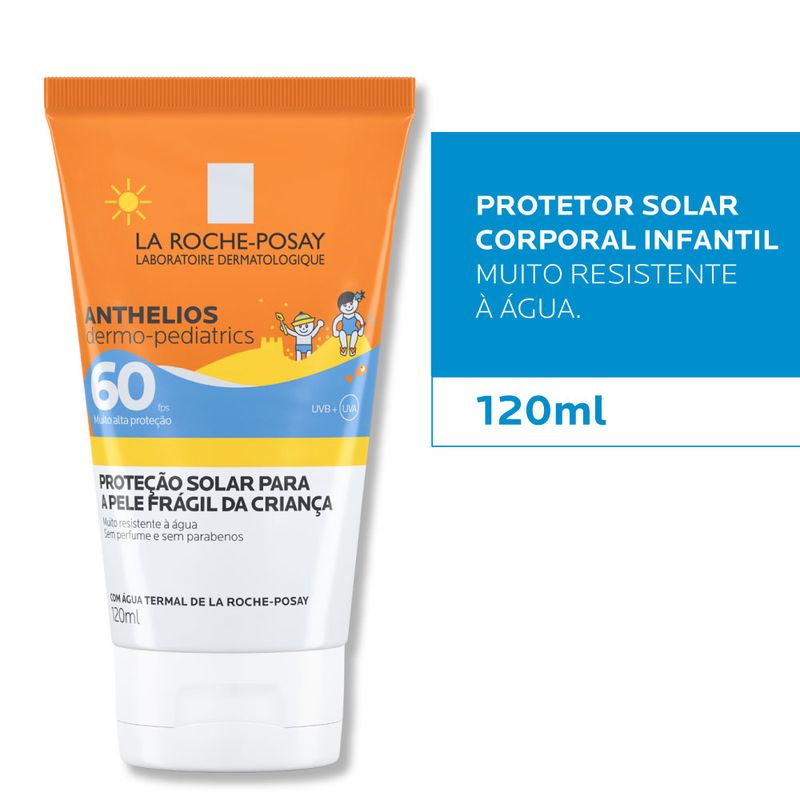 Protetor-Solar-Corporal-Infantil-La-Roche-Posay-Anthelios-Dermo-Pediatrics-FPS-60-120-ml
