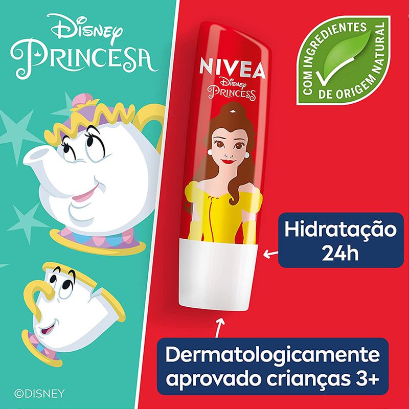 Nivea-Cuidado-Labial-Hidra-Morango-Shine-Disney-Bela-48g