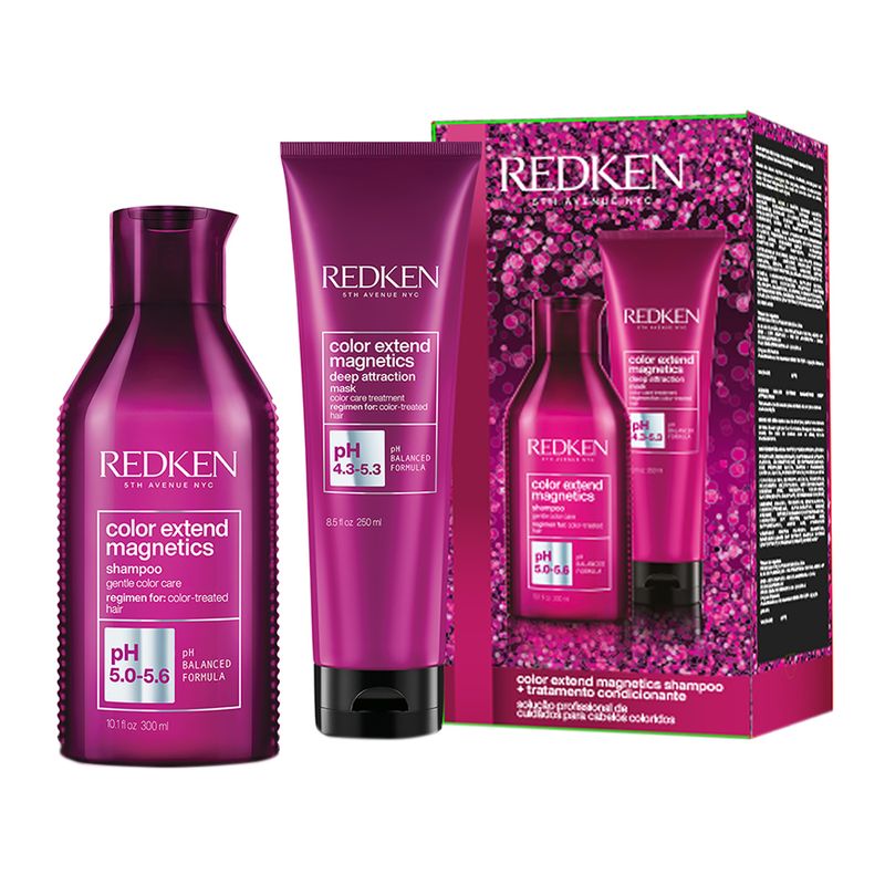 Kit-Redken-Color-Extend-Magnetics--Shampoo-300-ml--Mascara-250-ml