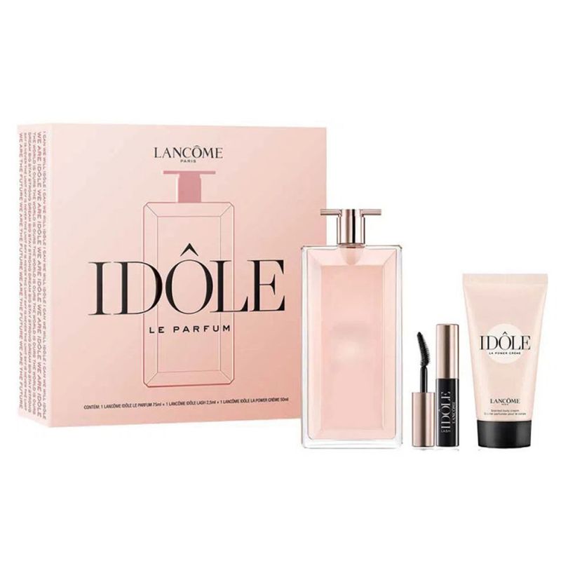 Kit-Perfume-Lancome-Idole-Feminino-Eau-de-Parfum-75-ml---Creme-50ml---Lash-25-ml