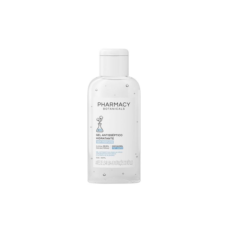Kit-Pharmacy-Botanicals-Gel-Antisseptico-Hidratante--Lavanda-60-ml---Rosas-60-ml---Sem-Perfume-60-ml-