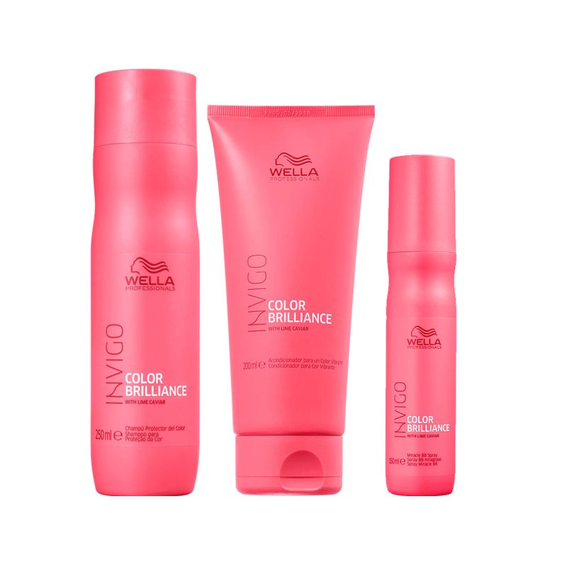 Kit-Wella-Professionals-Invigo-Color-Brilliance---Shampoo-250-ml---Condicionador-200-ml---Leave-in-BB-Milagroso-150-ml