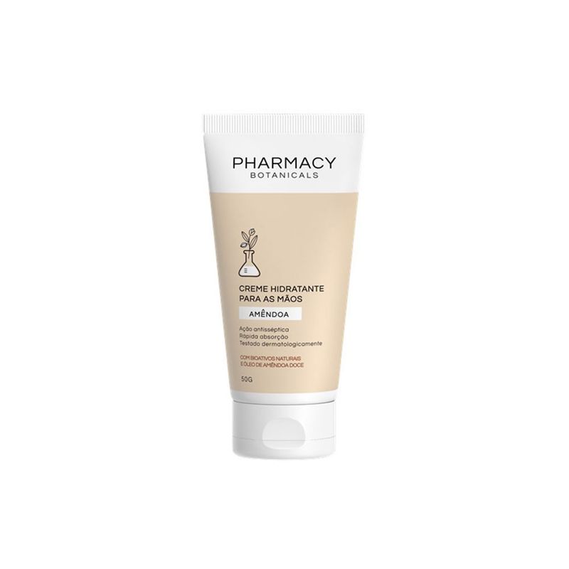 Kit-Pharmacy-Botanicals---Sabonete-Liquido-Amendoas-300-ml---Creme-para-as-Maos-Amendoas-50-g---Toalhas-Umedecidas-Antissepticas---30-Unidades