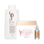 Kit-SP-System-Professional-Luxe-Oil-Keratin---Shampoo-1000-ml---Mascara-400-ml---Oleo-100-ml
