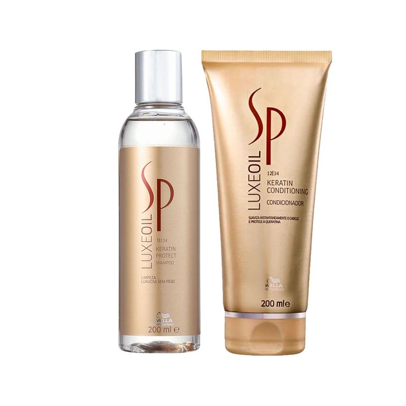 Kit-SP-System-Professional-Luxe-Oil-Keratin--Shampoo-200-ml---Condicionador-200-ml