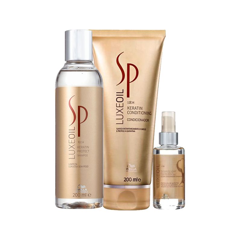 Kit--SP-System-Professional-Luxe-Oil-Keratin--Shampoo-200-ml---Condicionador-200-ml---Oleo-30-ml