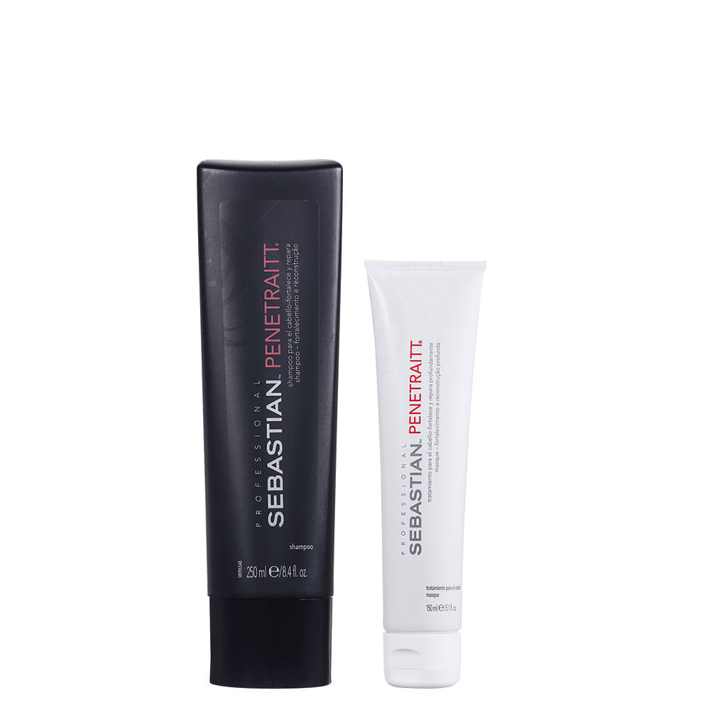 Kit Sebastian Professional Penetraitt - Shampoo 250 ml + Máscara 150 ml Kit Sebastian Professional Penetraitt - Shampoo 250 ml + Máscara 150 ml