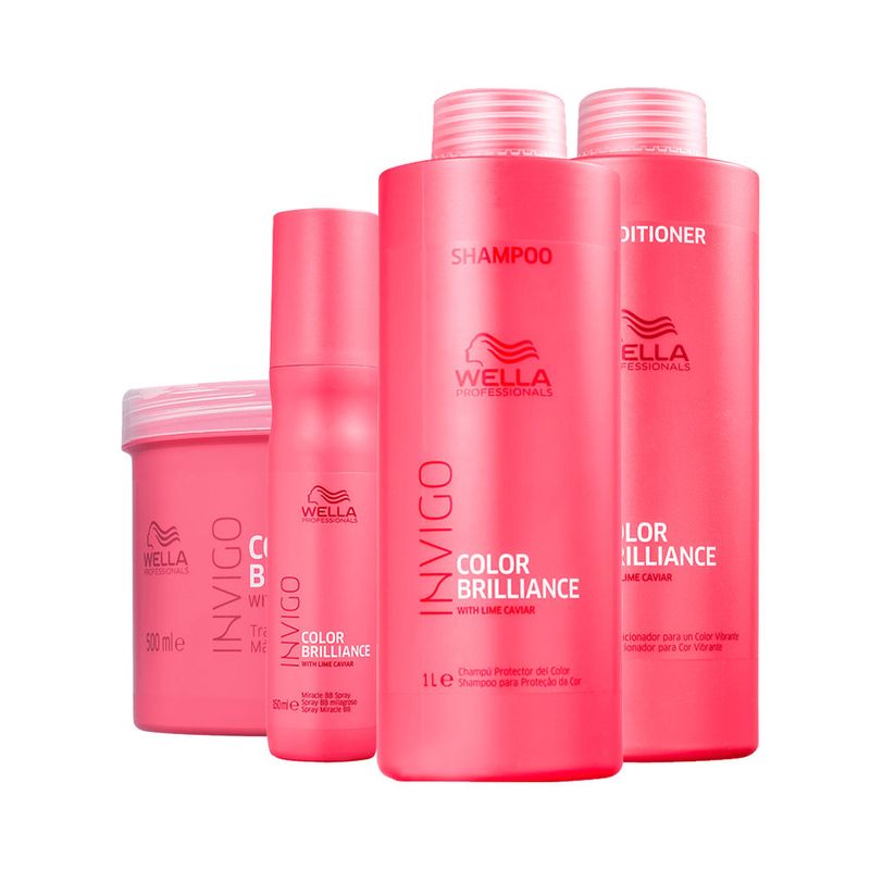 Kit-Wella-Professionals-Invigo-Color-Brilliance---Shampoo-1000-ml---Condicionador-1000-ml---Mascara-500-ml---Leave-in-150-ml