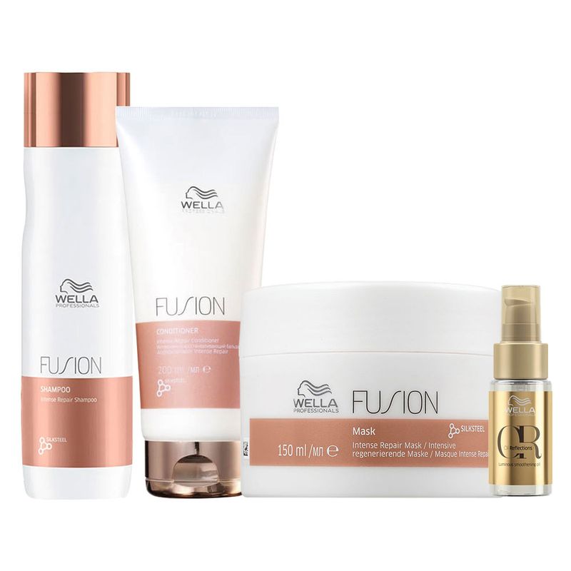 Kit-Wella-Professionals-Fusion---Shampoo-250-ml---Condicionador--200-ml---Mascara-150-ml---Oleo-30-ml