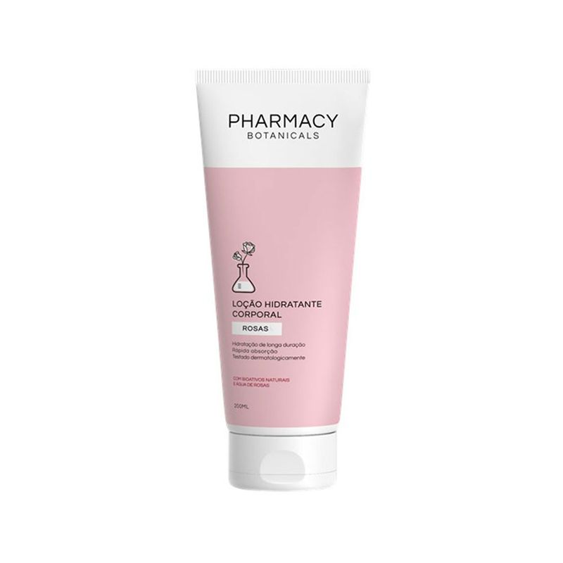 Kit-Pharmacy-Botanicals---Creme-para-as-Maos-Rosas-50-g---Locao-Corporal-Rosas-200-ml