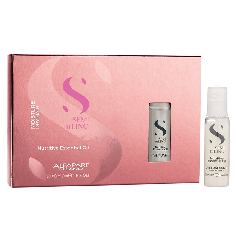 Caixa-de-Ampola-para-Nutricao-Alfaparf-Semi-Di-Lino-Nutritive-Essencial-Oil-6-x-13-ml-