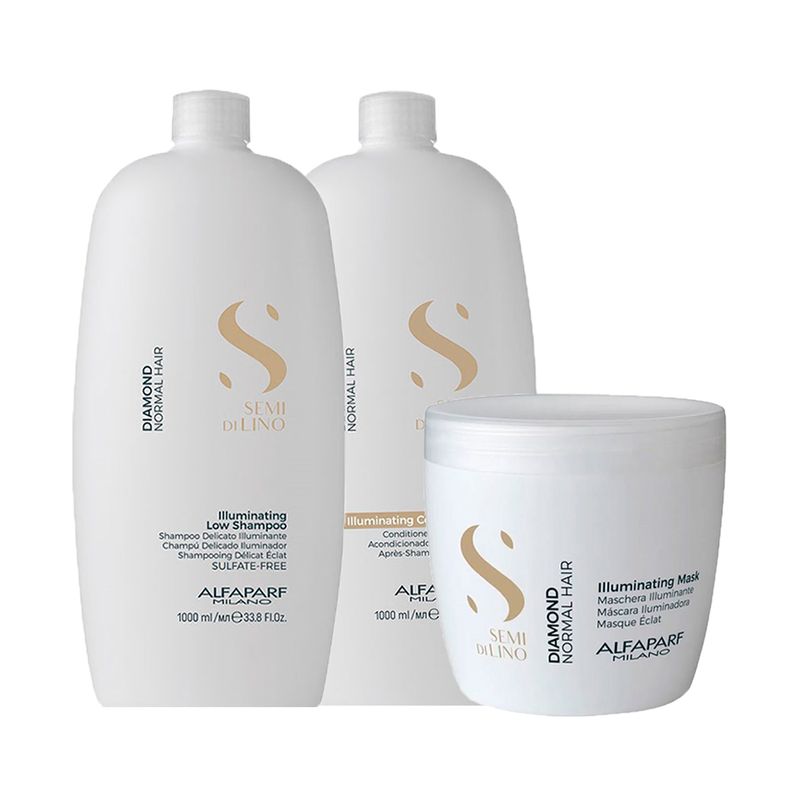 Kit-Alfaparf-Semi-Di-Lino-Diamond---Shampoo-1000-ml---Condicionador-1000-ml---Mascara-500-ml