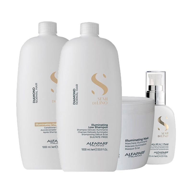 Kit-Alfaparf-Semi-Di-Lino-Diamond---Shampoo-1000-ml---Condicionador-1000-ml---Mascara-500-ml---Finalizador-125-ml
