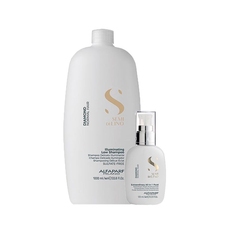 Kit-Alfaparf-Semi-Di-Lino-Diamond---Shampoo-1000-ml---Finalizador-125-ml-