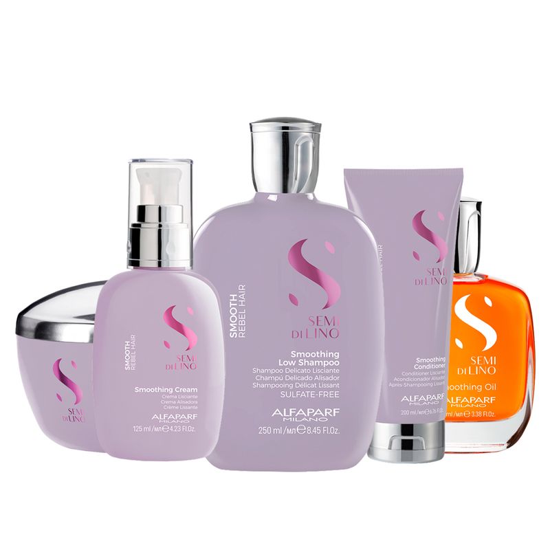 Kit-Alfaparf-Semi-Di-Lino-Smooth-Home-Care---5-Produtos