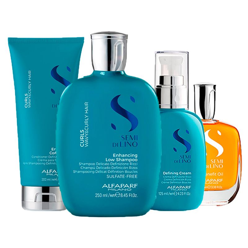 Kit-Alfaparf-Semi-Di-Lino-Curls---Shampoo-250-ml---Condicionador-200-ml---Creme-125-ml---Oleo-100-ml