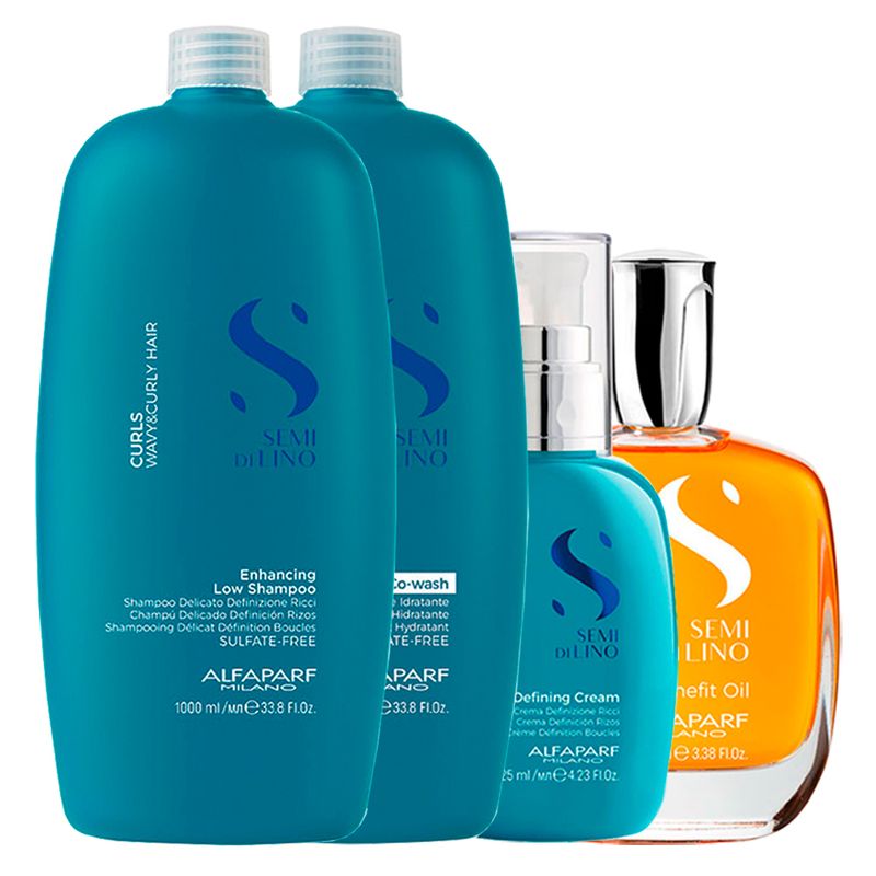 Kit-Alfaparf-Semi-Di-Lino-Curls---Shampoo-1000-ml---Condicionador-Co-Wash-1000-ml---Creme-125-ml---Oleo-100-ml
