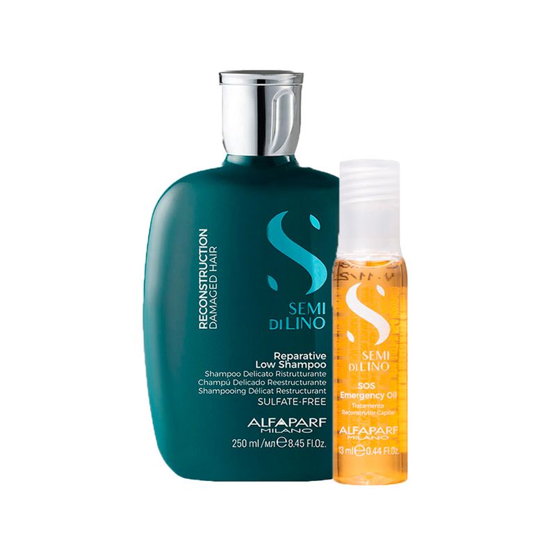 Kit-Alfaparf-Semi-Di-Lino-Reconstruction---Shampoo-250-ml---Ampola-13-ml