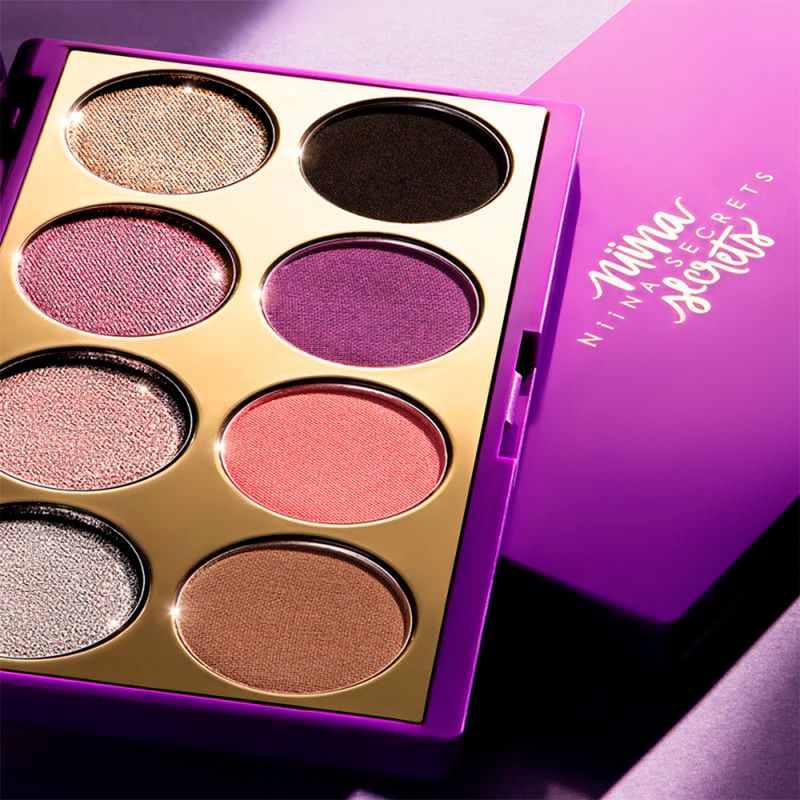 Paleta-de-Sombras-em-Po-Eudora-Niina-Secrets-Purple-56-g-