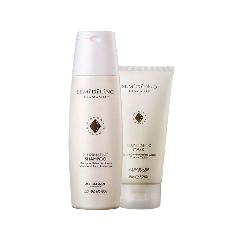 Kit-Alfaparf-Semi-Di-Lino-Diamante-Illuminating---Shampoo-250-ml---Mascara-150-ml