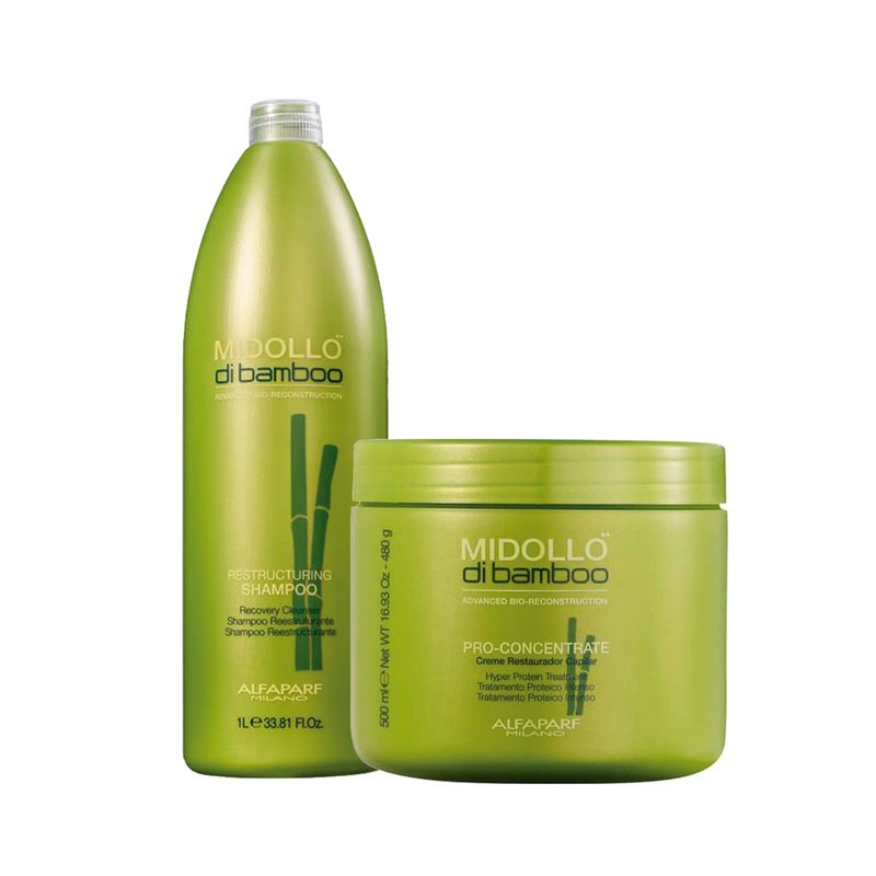 Kit-Alfaparf-Midollo-Di-Bamboo---Shampoo-1000-ml---Mascara-Pro-Concentrate-500-ml