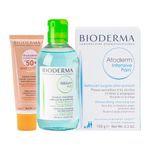 KIT-BIODERMA-PHOTODERM-PROT-SOL-FPS50-SEBIUM-AG-MI-ATODERM-SAB