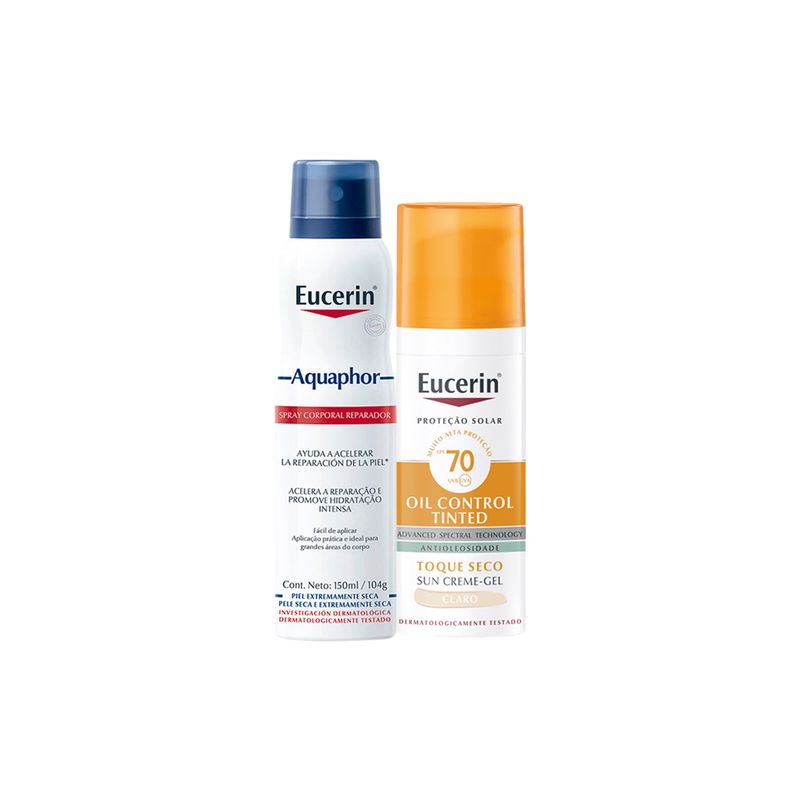 KIT-EUCERIN-OIL-CONTROL-PROT-SOL-FACIAL-FPS70-AQUAPHOR-CORP
