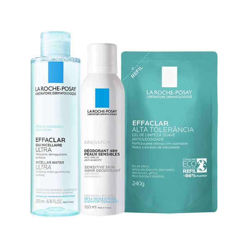 KIT-LRP-AEROSOL-DEO-EFFACLAR-AGUA-MI-ALTA-TOL-REFIL-GEL-DE-LIMP