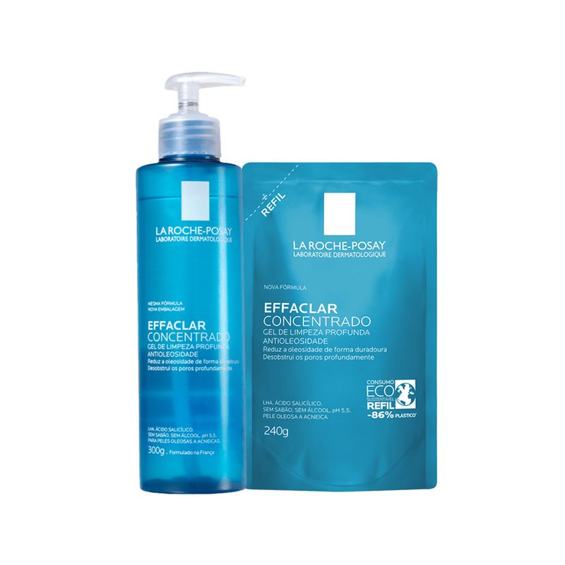 KIT-LRP-EFFACLAR-CONC-REFIL-GEL-DE-LIMP-CONC-GEL-DE-LIMP