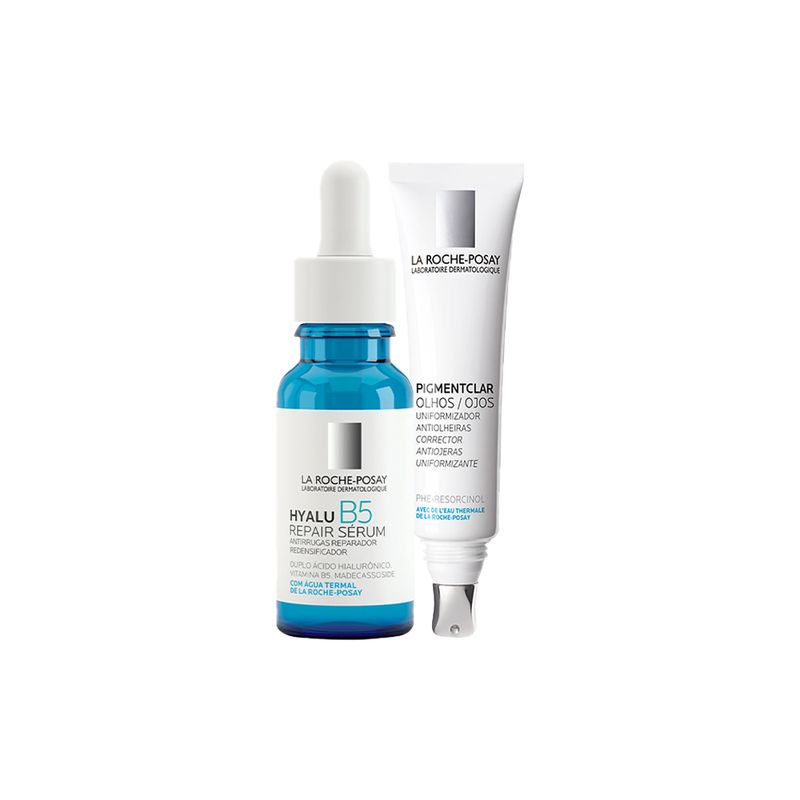 KIT-LRP-HYALU-B5-REPAIR-SERUM-15ML-PIGMENTCLAR-OLHOS-SERUM-15ML
