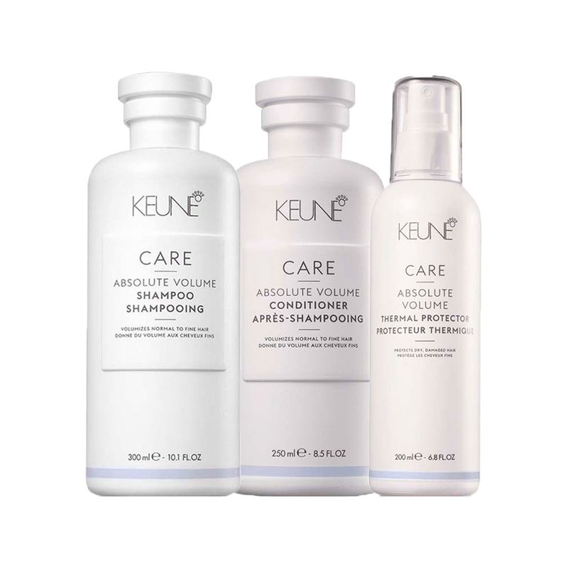 Kit-Keune-Absolute-Volume-Sh-300ml---Thermal-Prot-200ml---Cond-250ml