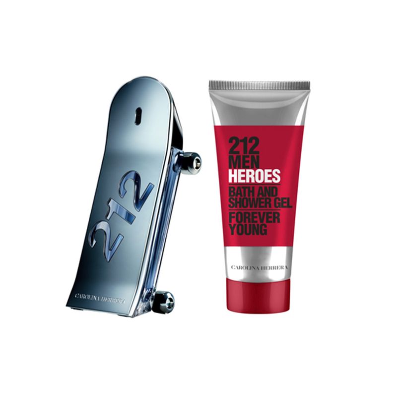 KIT-CAROLINA-HERRERA-212-HEROES-MEN-EDT-PERF-MASC-90ML---GEL-DE-BANHO-100ML--