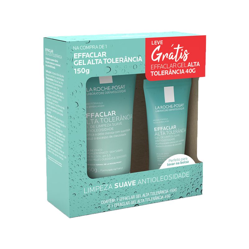 Kit-La-Roche-Posay-Effaclar-Alta-Tolerancia-Gel-Facial-de-Limpeza-150-g-Gel-Facial-de-Limpeza-40-g-Caixa