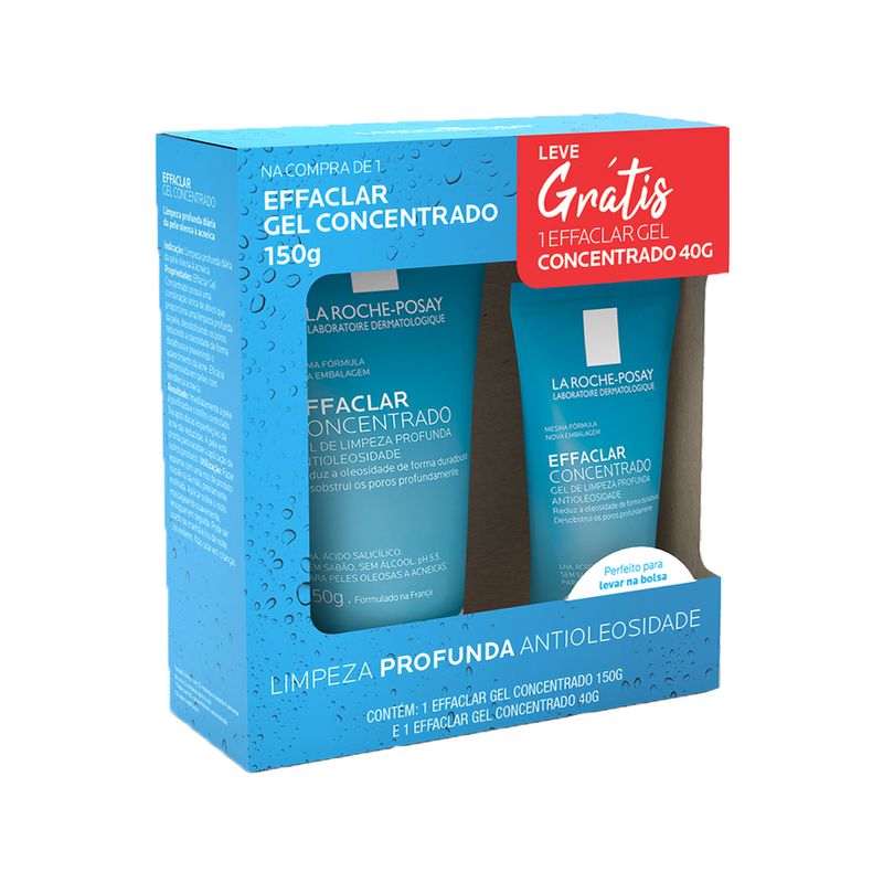 Kit-La-Roche-Posay-Effaclar-Concentrado-Gel-Facial-de-Limpeza-150-g-Gel-Facial-de-Limpeza-40-g-Caixa